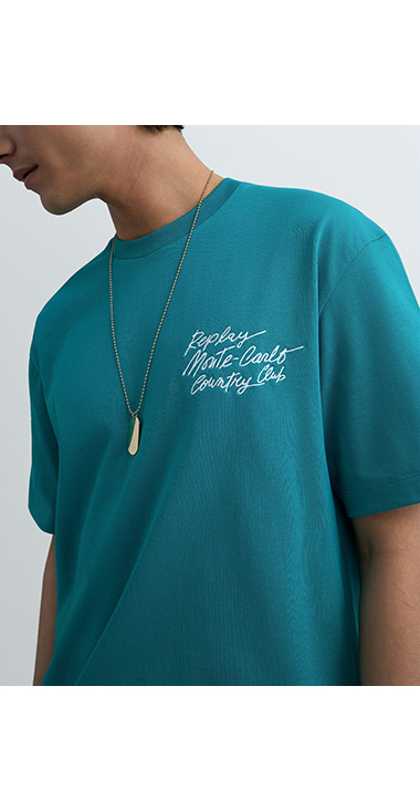 REPLAY &times; Monte Carlo Country Club オーバーサイズ Tシャツ 詳細画像